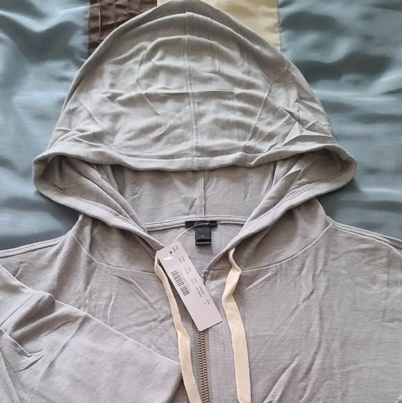 J. Crew Drawstring Zip-Up Hoodie Sweatshirt - Picture 5 of 7